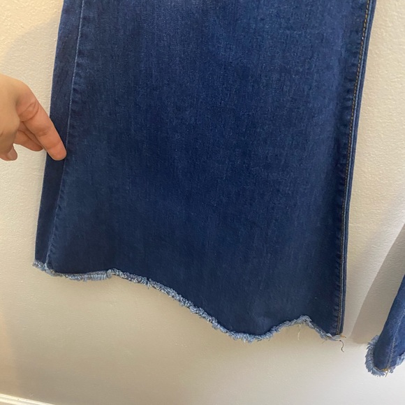 Free People Super Flare Boho Chic Raw Hem Jeans 30 - Picture 9 of 10